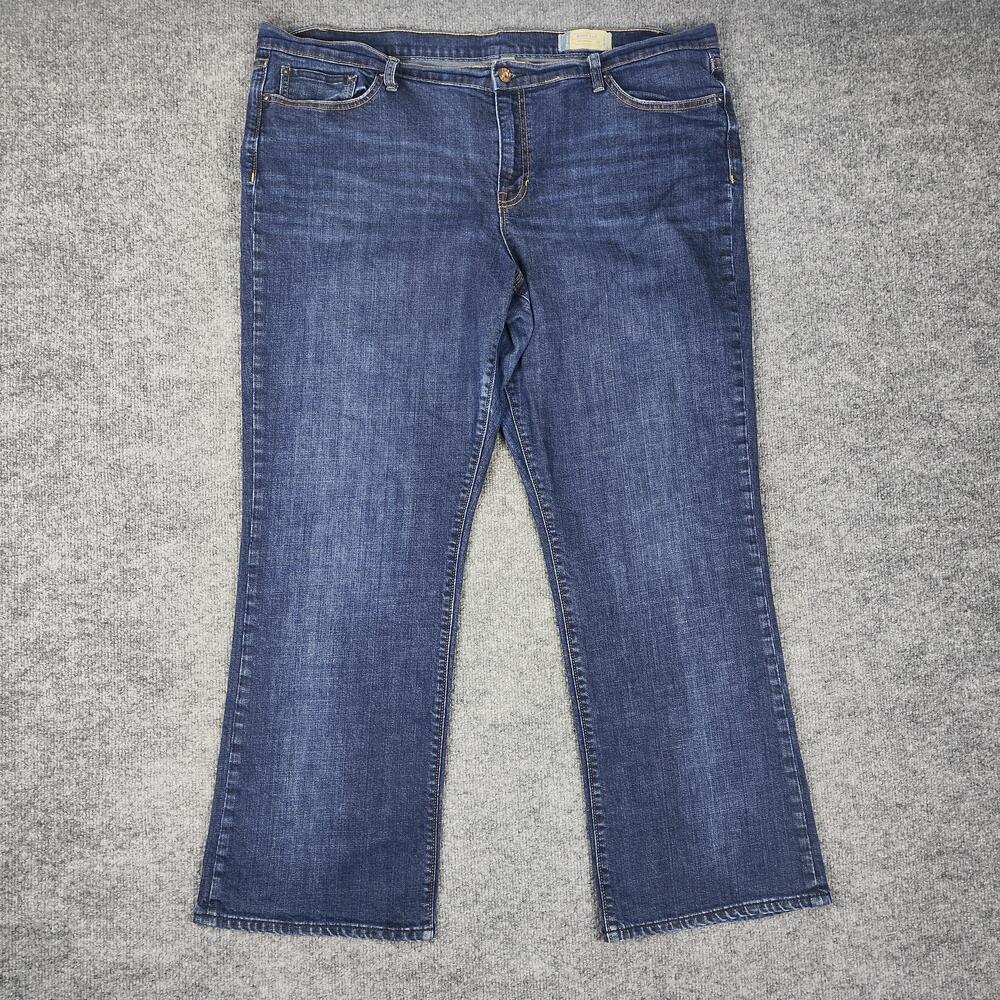 Gap Jeans Womens 20R Blue Dark Wash Mid Rise Bootcut Stretch Denim Classic